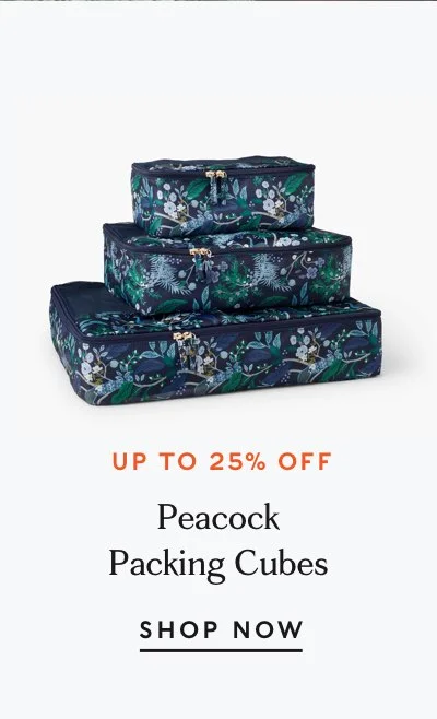 Peacock Packing Cubes