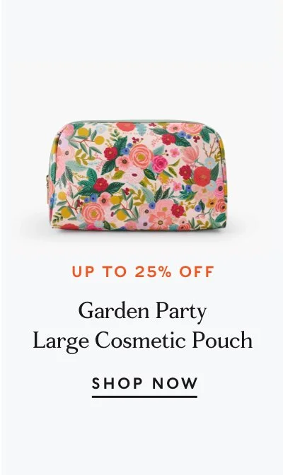 Garden Party Large Cosmetic Pouch