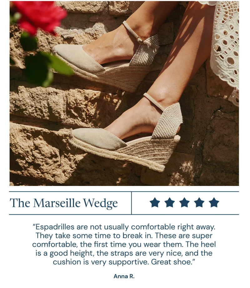 The Marseille Wedge Espadrille