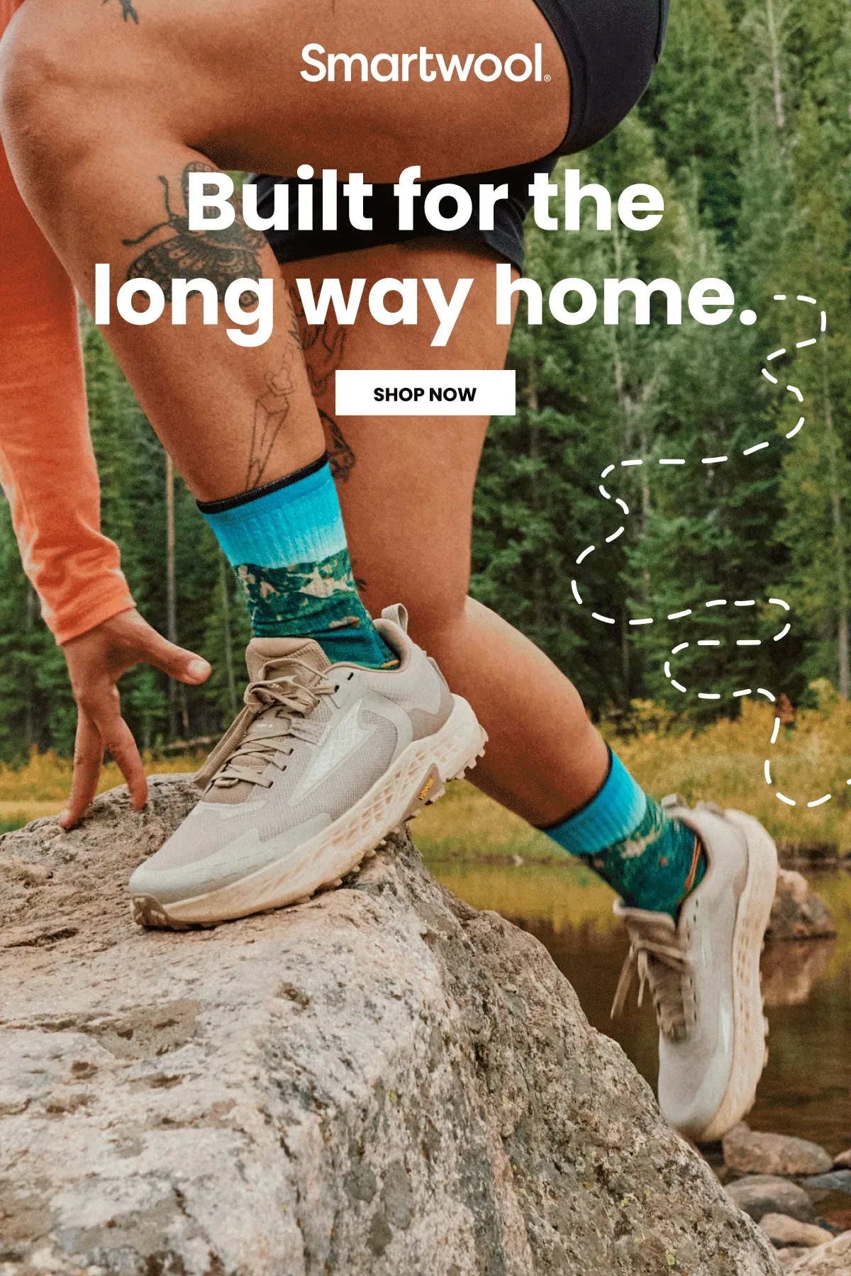 Hike socks built for the long way home.