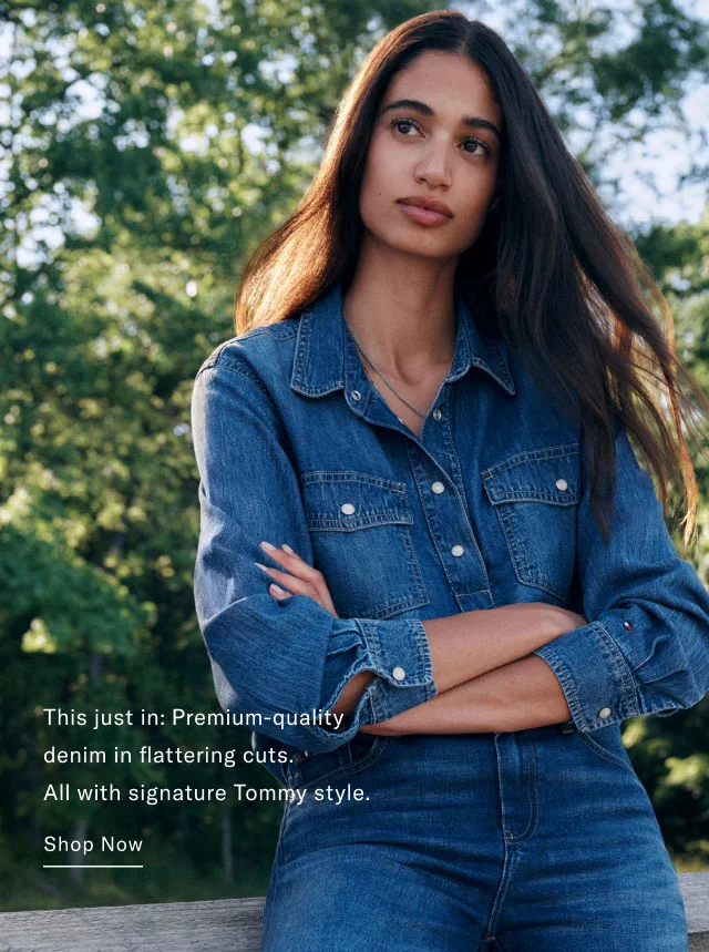 This jus tin: Premium-quality denim in flattering cuts. All with signature Tommy style. Shop Now