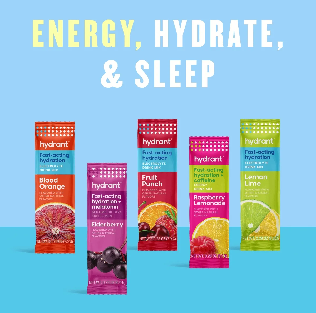 Energy, Hydrate, & Sleep