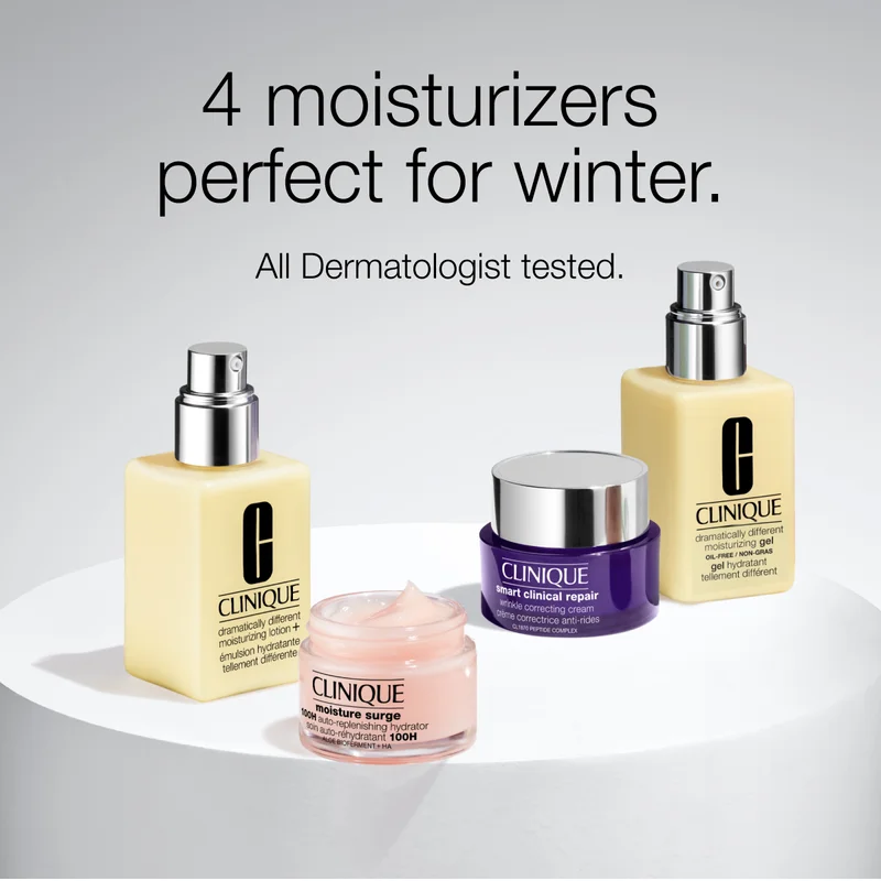 4 moisturizers perfect for winter. All Dermatologist tested.