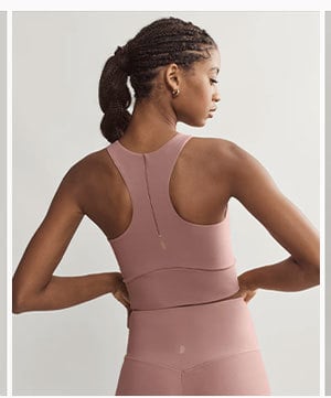 Revive Longline Bra: Mauve