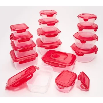 LocknLock 16-Pc Multi-Shape Nestable Storage Set with Handles