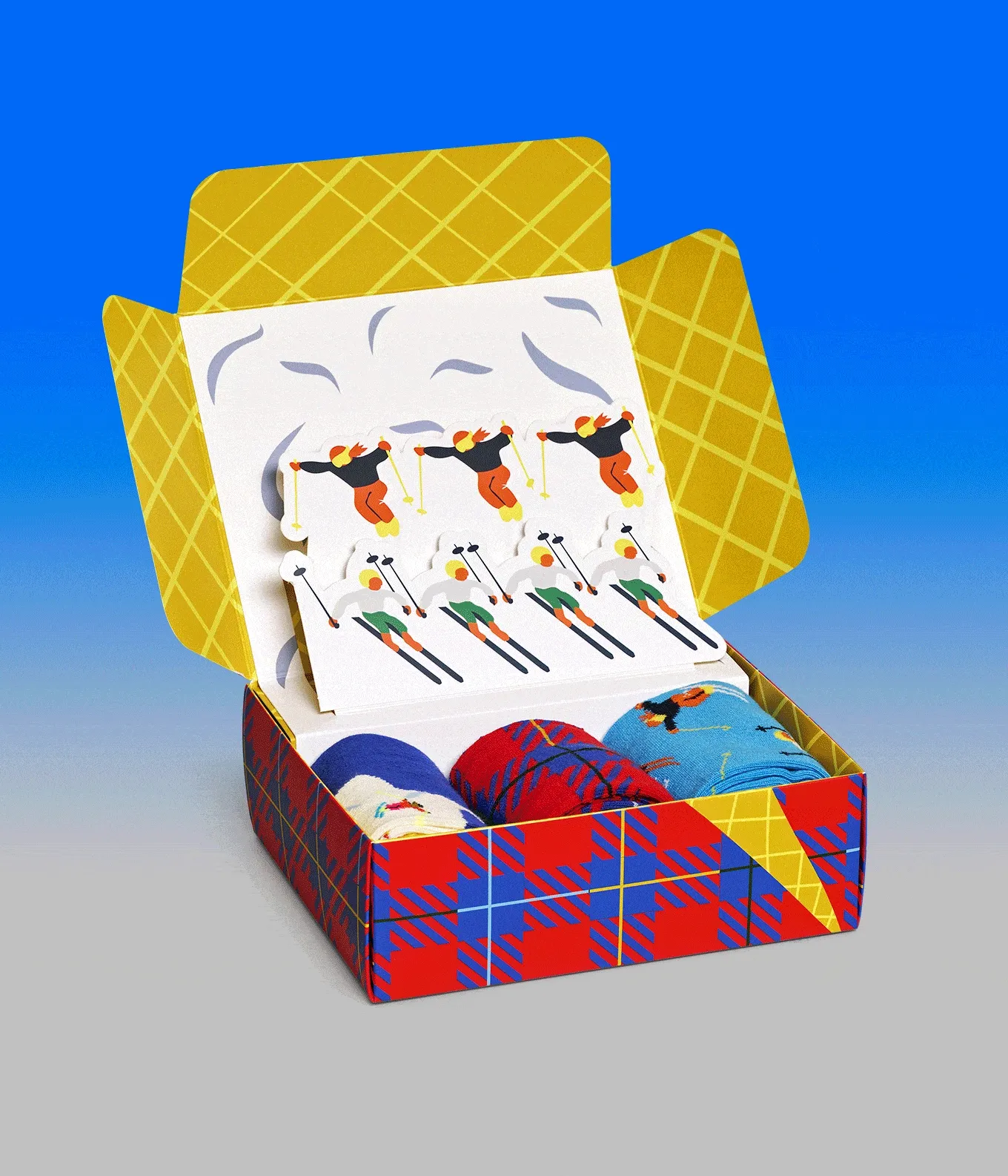 3-Pack Downhill Skiing Socks Gift Set