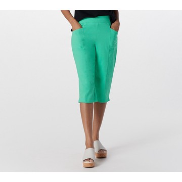 Denim & Co. Active Tall Duo Stretch Skimmer Pants with Pockets