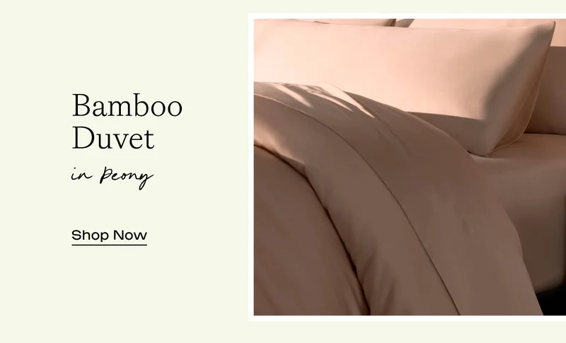 Bamboo Duvet in Peony - Shop Now