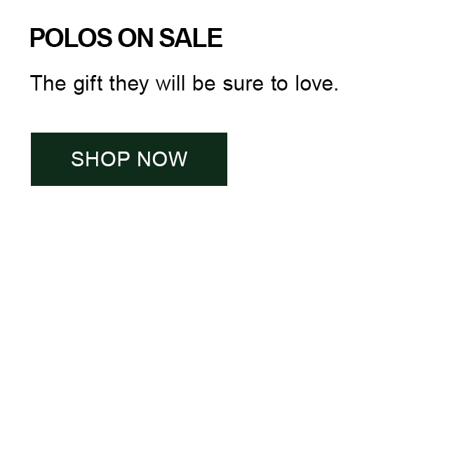 Polos on Sale.