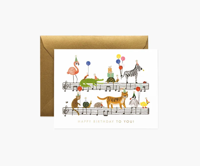 Image of Happy Birthday Song Greeting Card