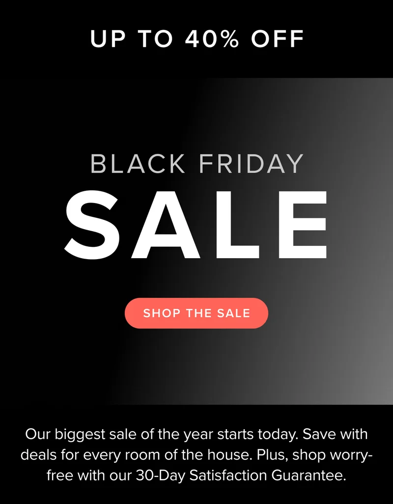 Our biggest sale of the year: Black Friday is on. Don’t miss out on all these deals. Shop now.