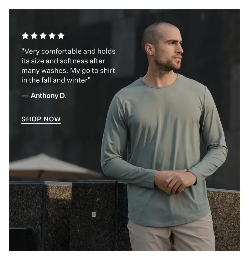 Shop AO Long Sleeve Curve-Hem Tee