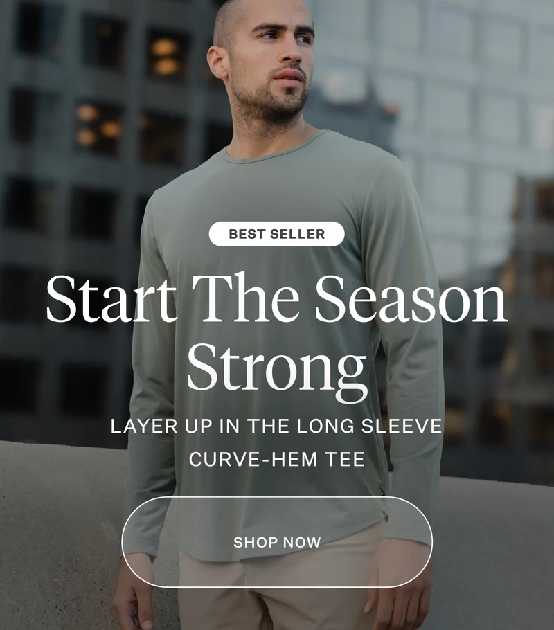 Shop AO Long Sleeve Curve-Hem Tee