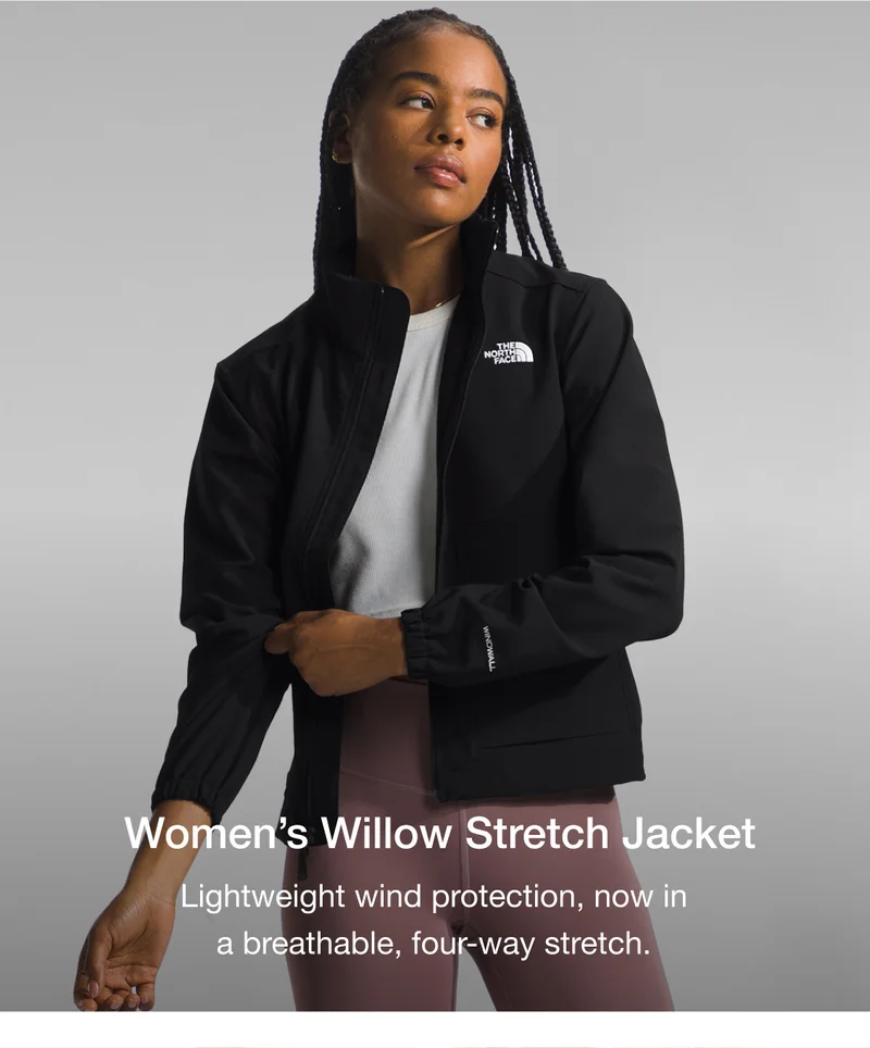 Women's Willow Stretch Jacket. Lightweight wind protection, now in a breathable, four-way stretch.
