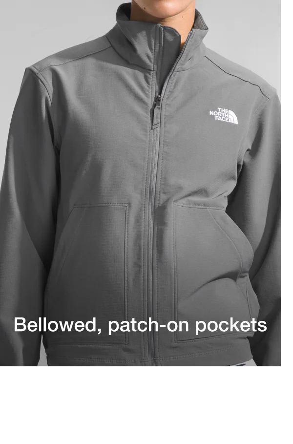 Bellowed, patch-on pockets
