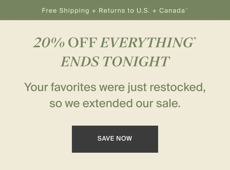 Extended: Sale ends at midnight | SAVE NOW