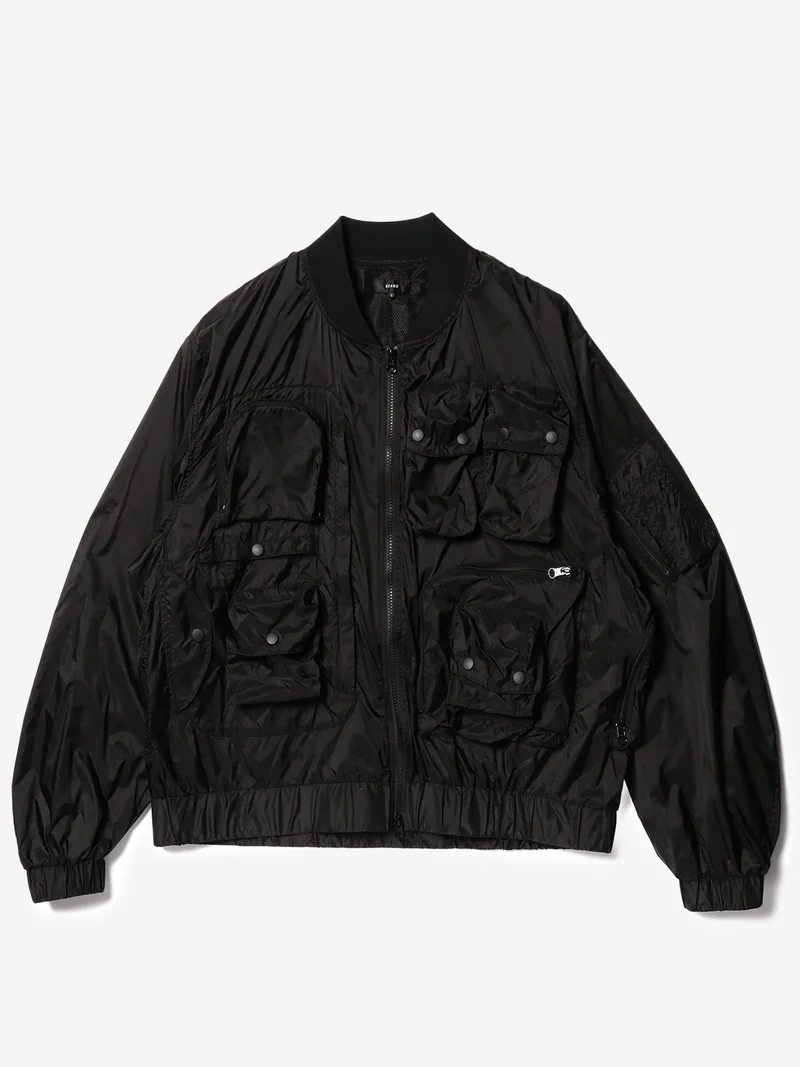 Image of Beams Multi PKT MA-1 Bomber Jacket - Black