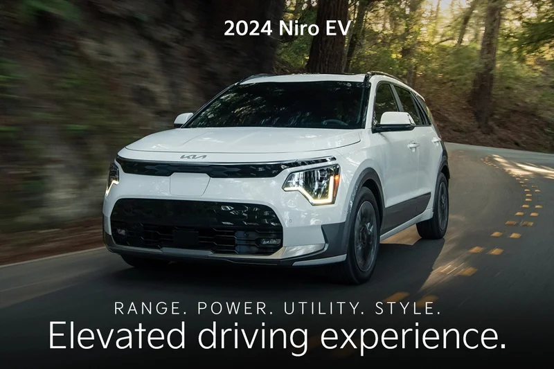 2024 Niro EV | RANGE. POWER. UTILITY. STYLE. | Elevated driving experience.