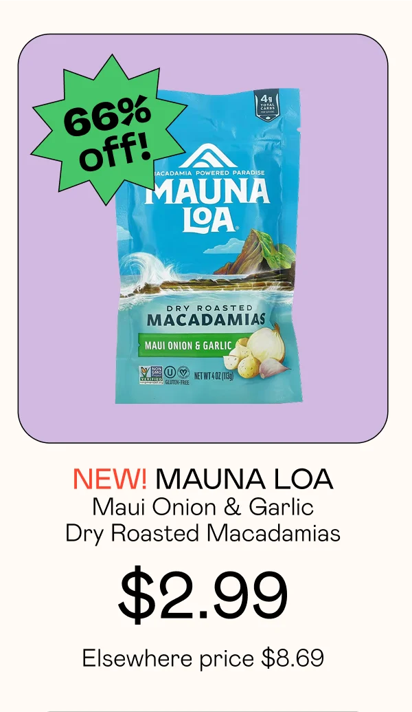 Maui Onion & Garlic Dry Roasted Macadamias