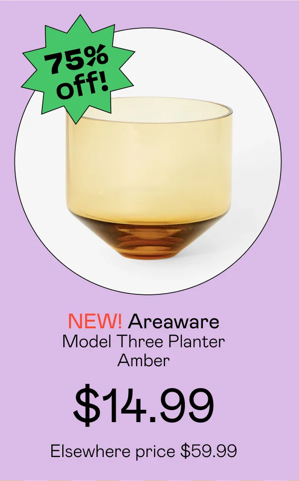 Model Three Planter - Amber