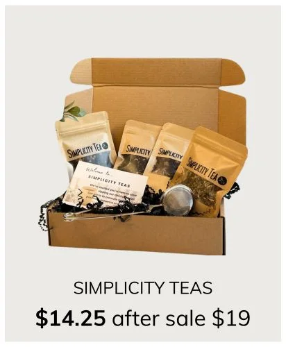 Simplicity Teas Subscription Box | Loose Leaf Teas of The Month Club l Choose Mini or Deluxe