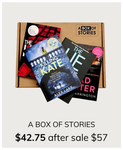 A Box of Stories Bi-Monthly Fiction Box of 4x New Surprise Books - Mystery Book Gift Box For Book Lovers