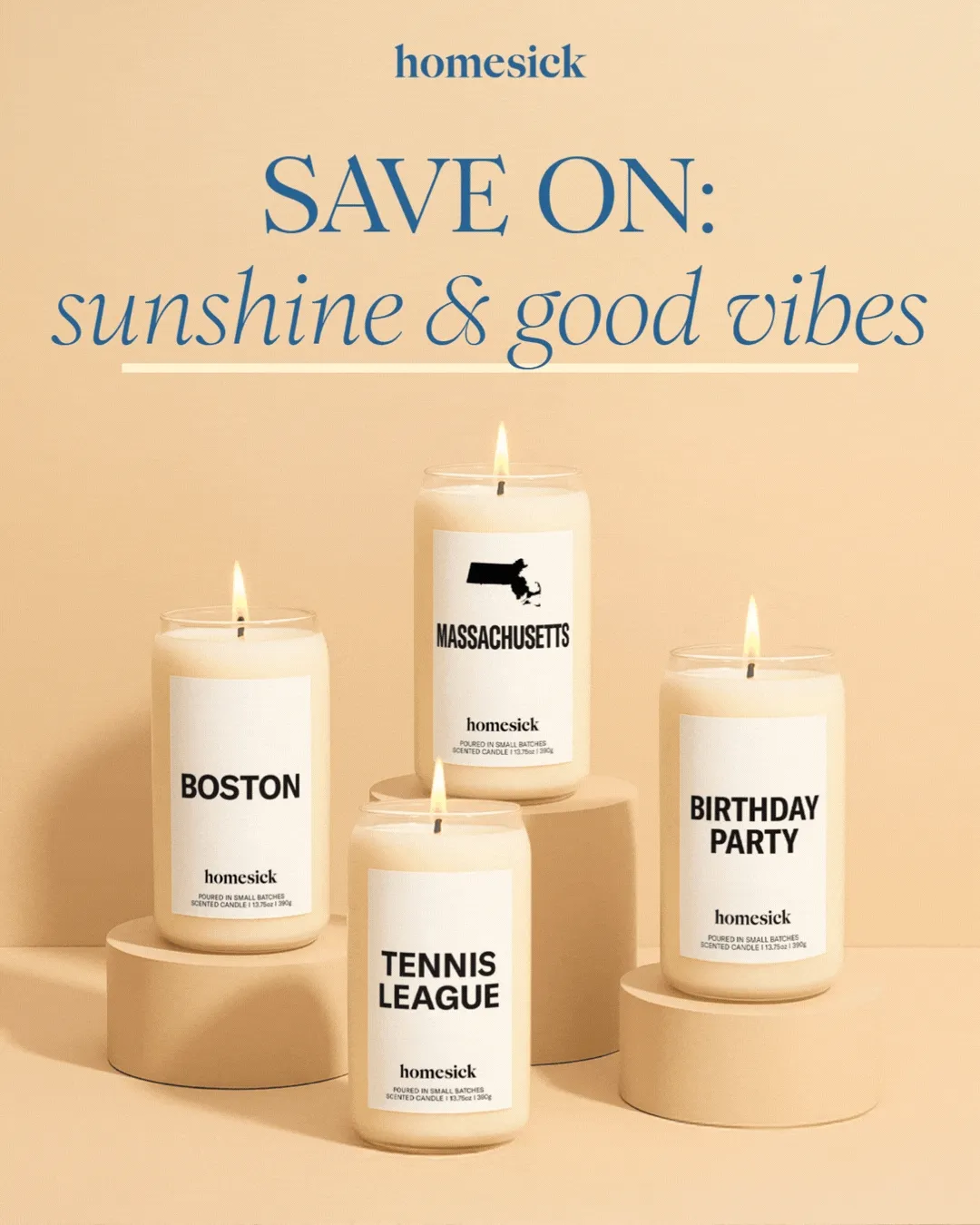 Homesick | Save on: sunshine and good vibes, a little piece of home, or the life of the party