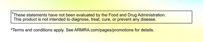 FDA disclaimer stating the product is not intended to diagnose, treat, cure, or prevent disease.