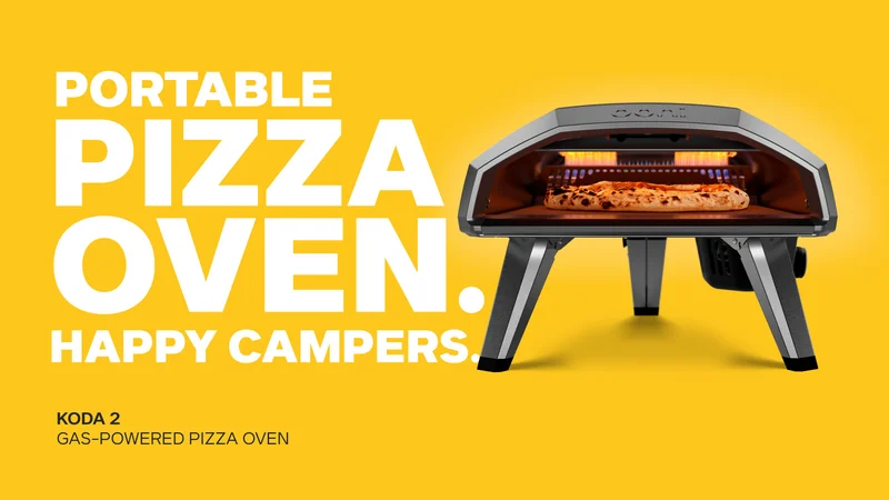 Portable pizza oven. Happy campers. Koda 2.