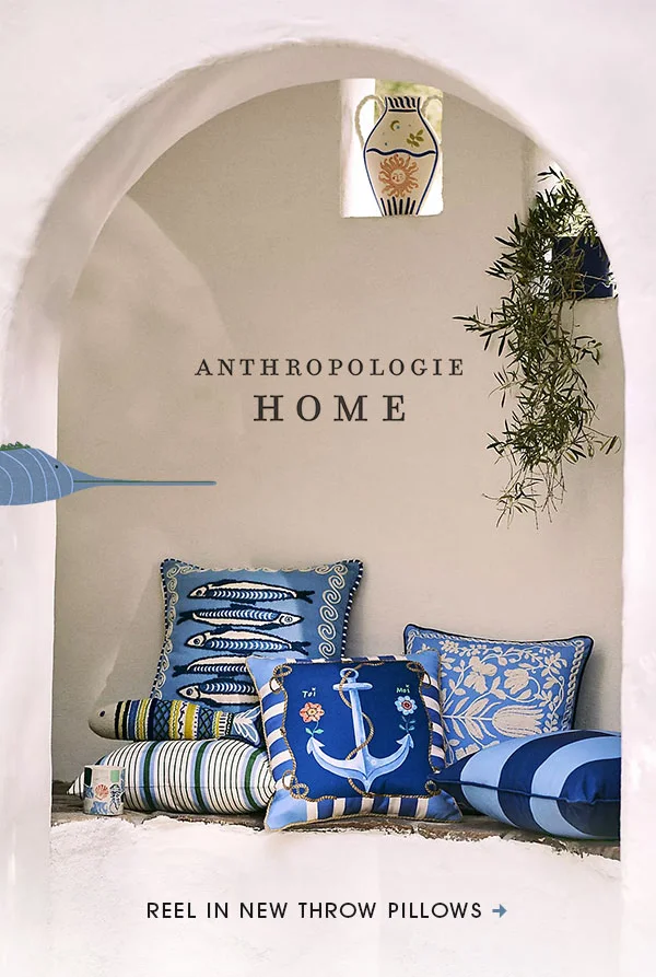 Reel in new throw pillows