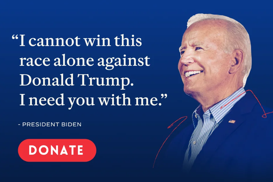 'I cannot win this race alone' -- President Biden