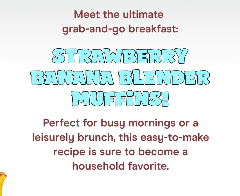 Meet the ultimate grab-and-go breakfast: Strawberry Banana Blender Muffins. Perfect for busy mornings or a leisurely brunch, this easy-to-make recipe is sure to become a household favorite.