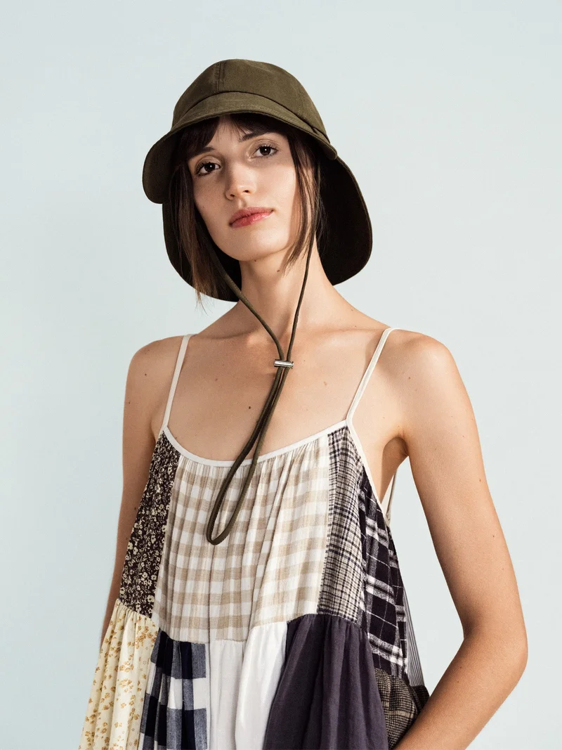 Image of Washed Cotton Tulip Bucket Hat