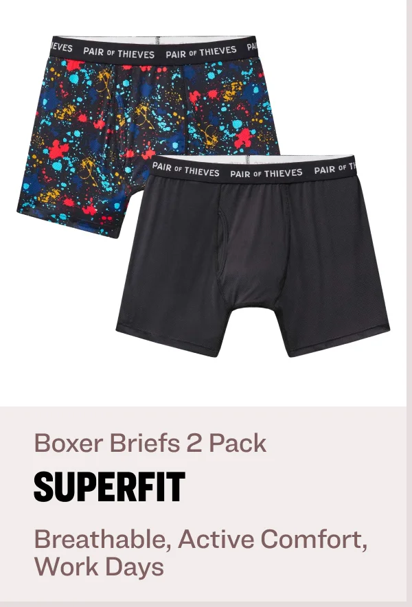 Boxer Briefs 2 Pack superfit Breathable, Active Comfort, Work Days