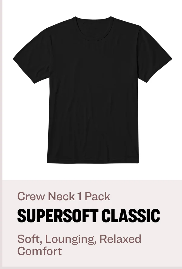 Crew Neck 1 Pack supersoft classic Soft, Lounging, Relaxed Comfort