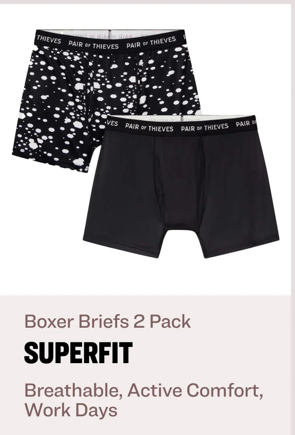Boxer Briefs 2 Pack superfit Breathable, Active Comfort, Work Days