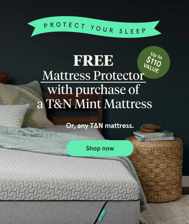 FREE Mattress Protector with purchase of a T&N Mint Mattress | Shop now