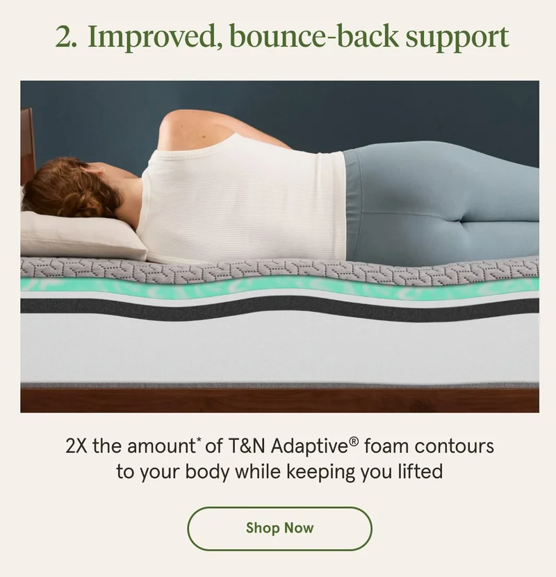 Improved, bounce-back support