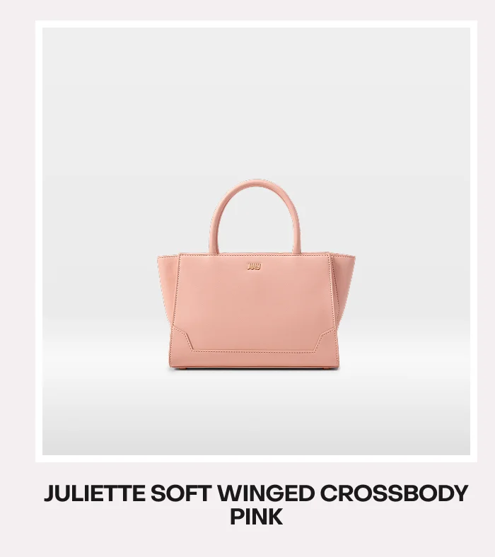 Juliette Soft Winged Crossbody Pink