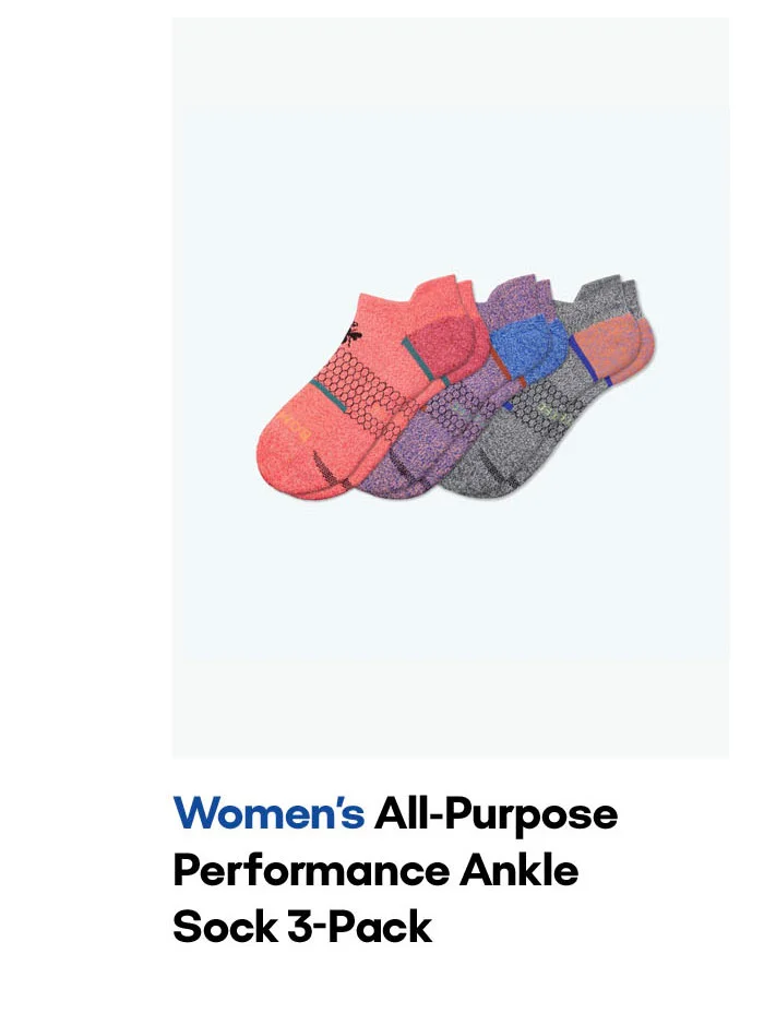 Women's All-Purpose Performance Ankle sock 3-pack