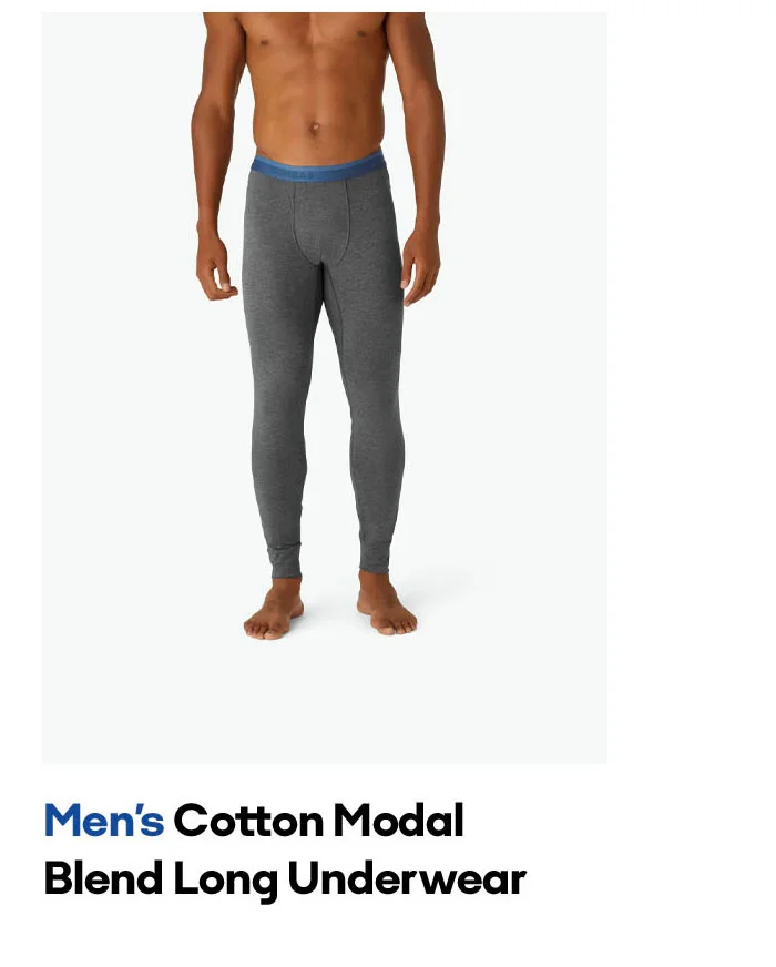 MEN'S COTTON MODAL BLEND LONG UNDERWEAR