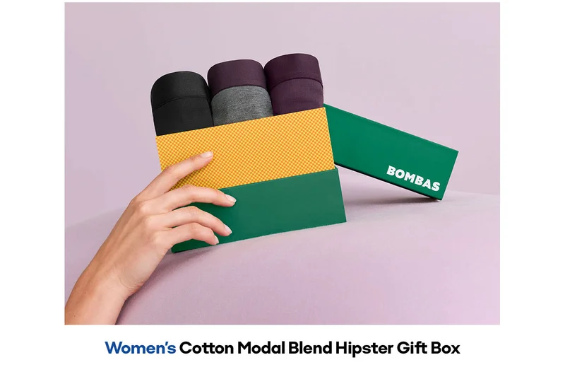 WOMEN'S COTTON MODAL BLEND HIPSTER GIFT BOX
