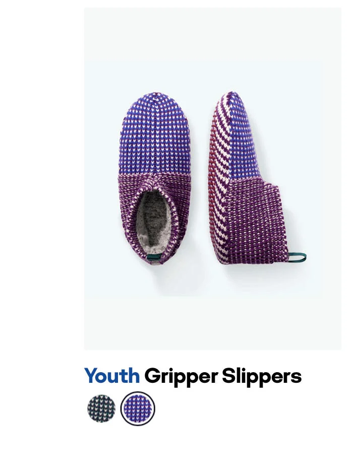 YOUTH GRIPPER SLIPPERS