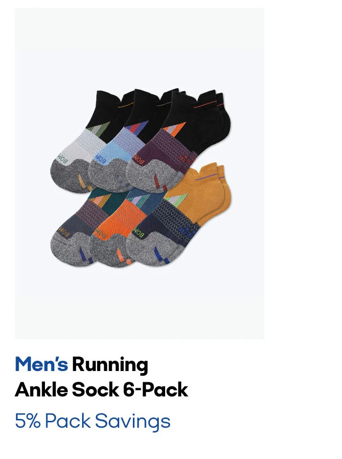 Men's Running Ankle Sock 6-Pack | 5% pack savings