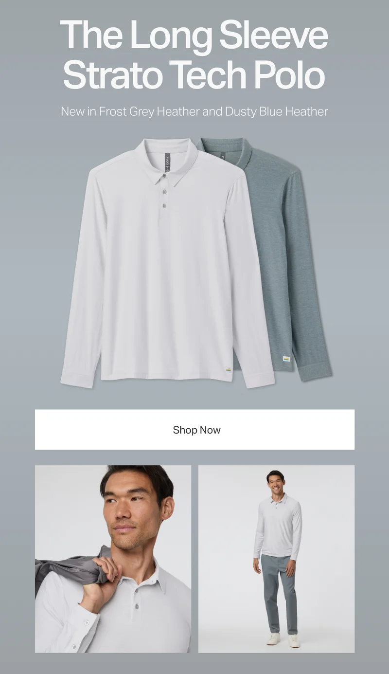 The Long Sleeve Strato Tech Polo