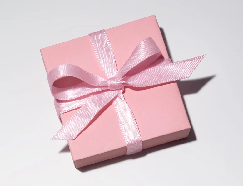 Pink gift box