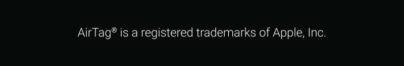 AirTag is a registered trademarks of Apple, Inc.