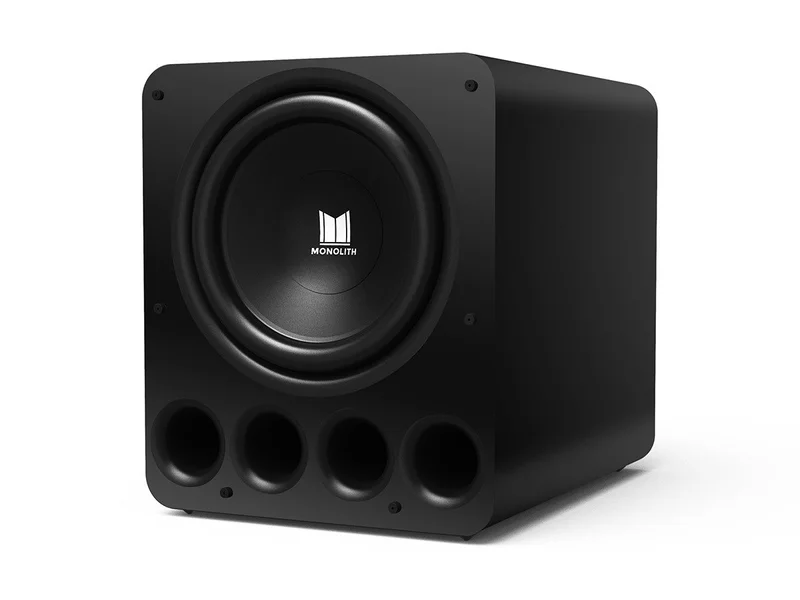 Monolith by Monoprice 16in THX Certified Ultra 2000-Watt Powered Subwoofer (Matte Black/Painted)