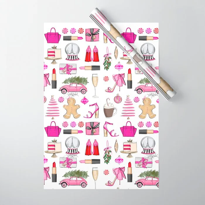 Glam Holidays Wrapping Paper Wrapping Paper