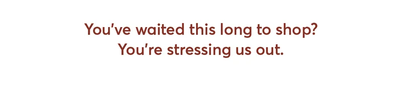 Stressing us out!